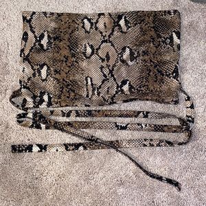 Snake skin tube top